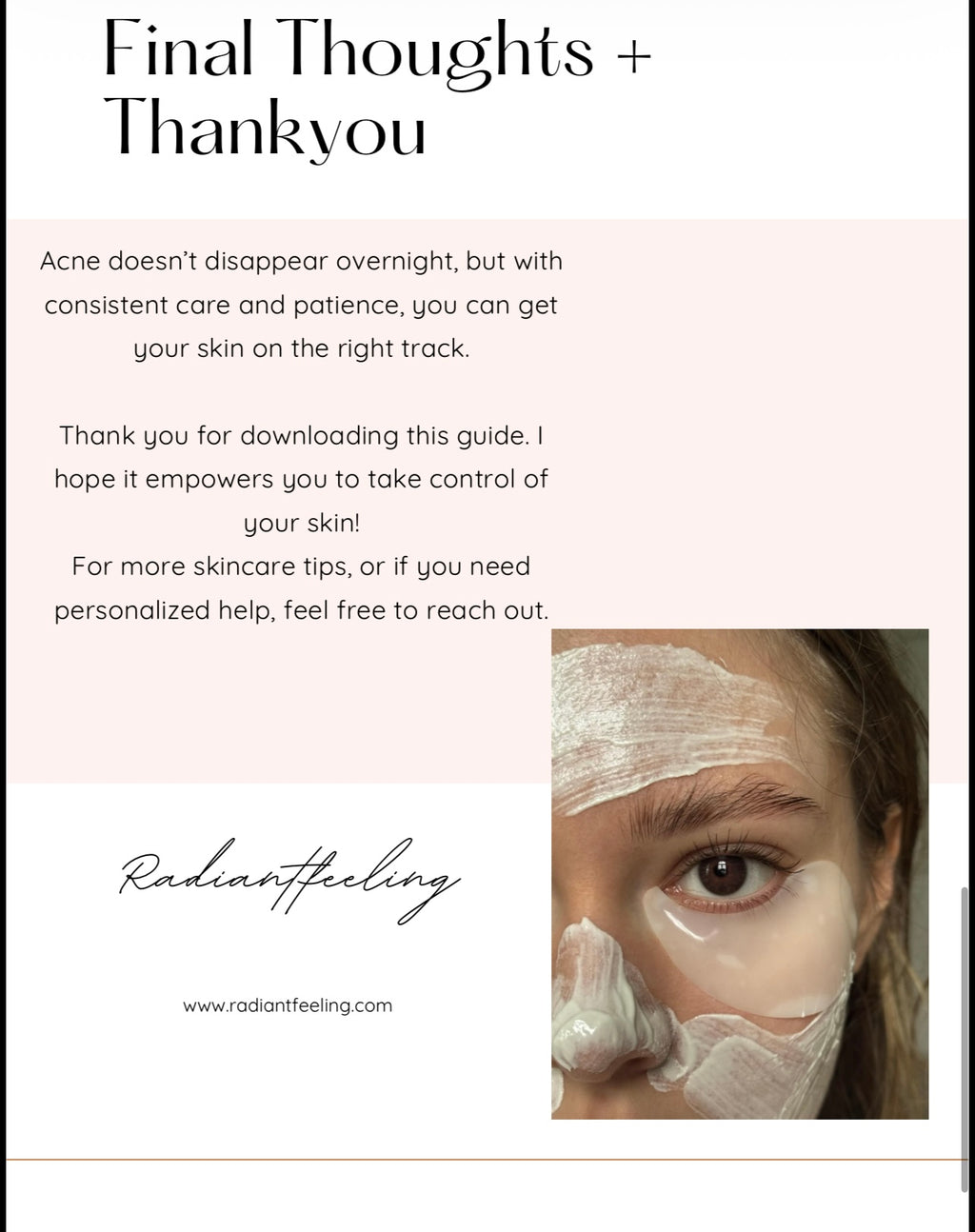 Clear Skin Reset 
A simple step-by-step guide
