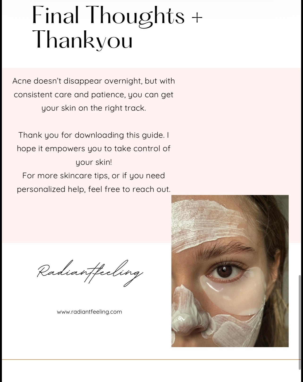 Clear Skin Reset 
A simple step-by-step guide