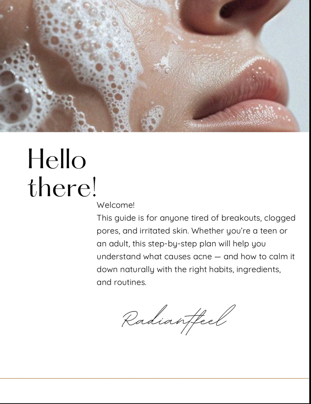 Clear Skin Reset 
A simple step-by-step guide