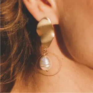 Gold And Pearl Earrings